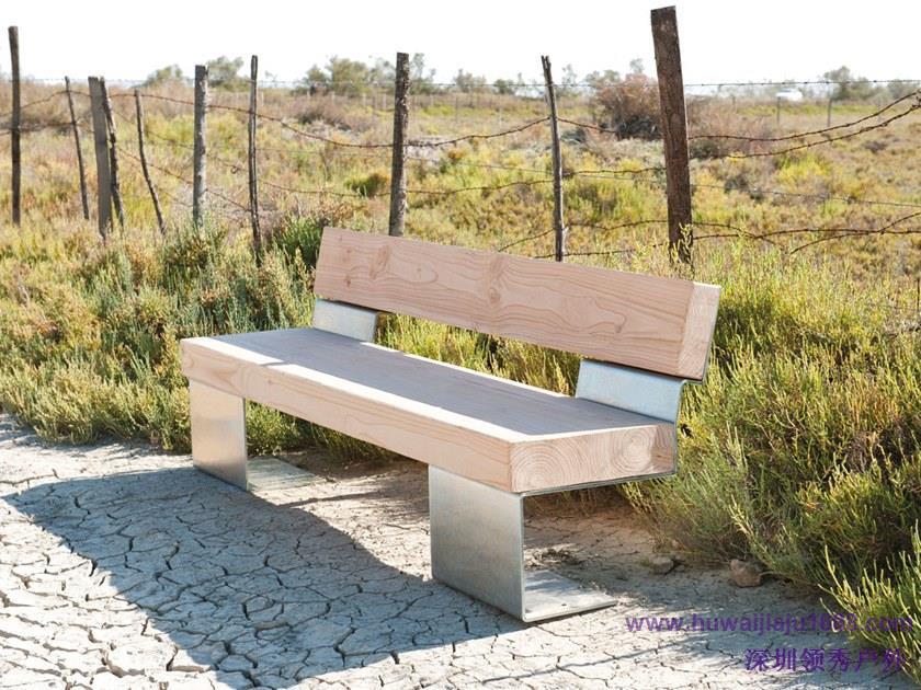不锈钢木条休闲椅